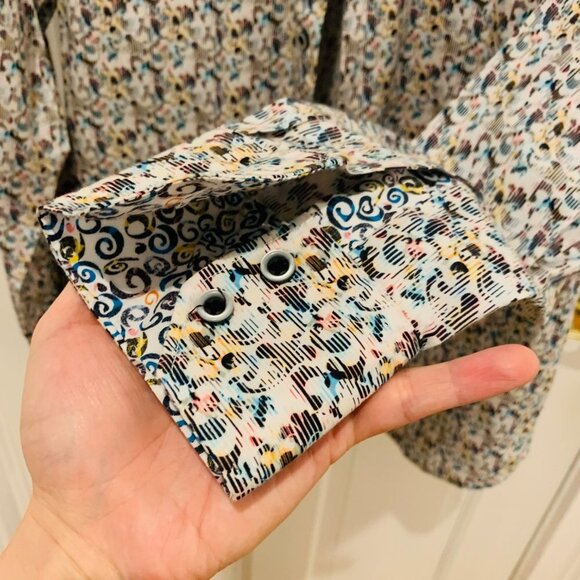 Robert Graham Dress Shirt Size Medium Classic Fit - Picture 5 of 7